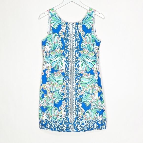 Lilly Pulitzer Cathy Shift in Bay Blue Coasting Engineered Shell - Picture 2 of 12